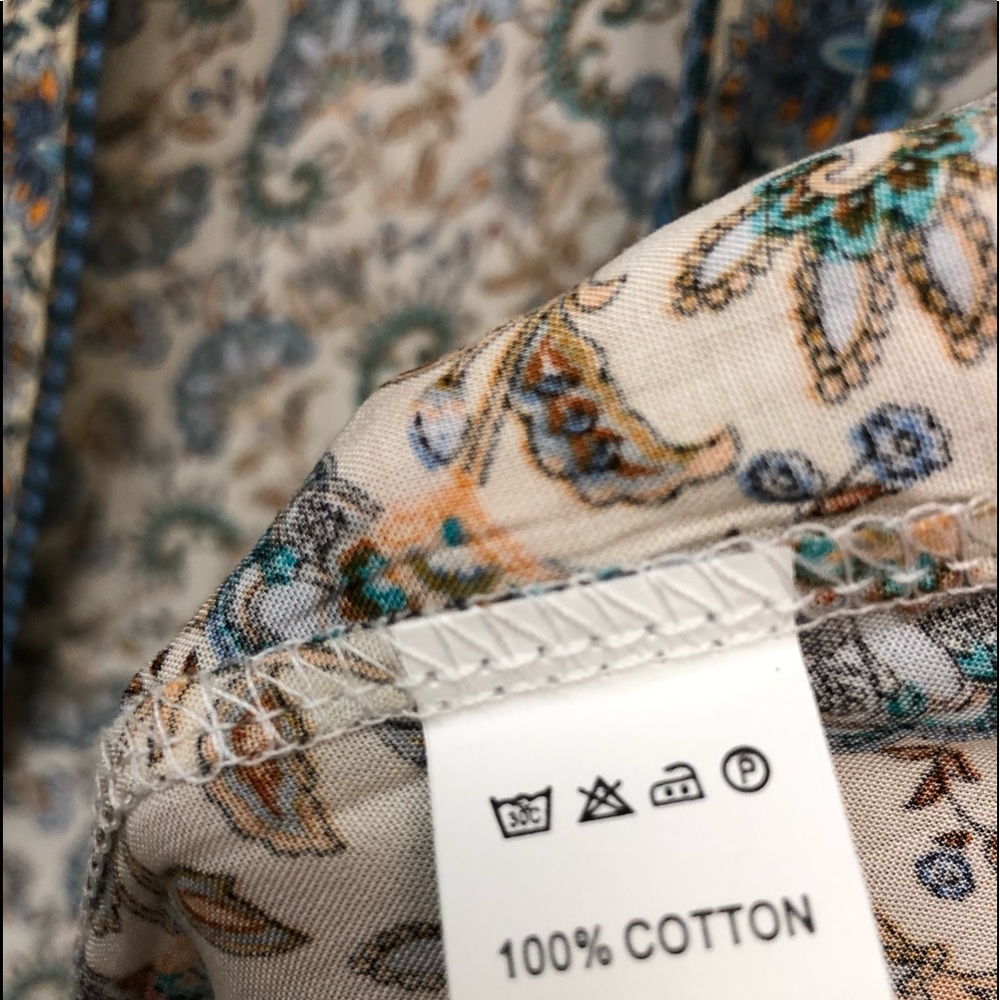 Heather Blue Whispy Print Kimono - Picture 9 of 9